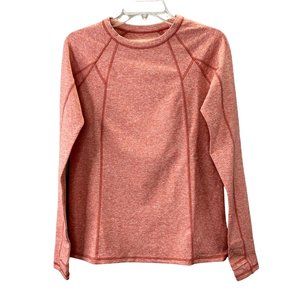 Zuda Z Ultrasoft Athletic Top S Long Sleeve Layer Salmon Terracotta A389239 NWT